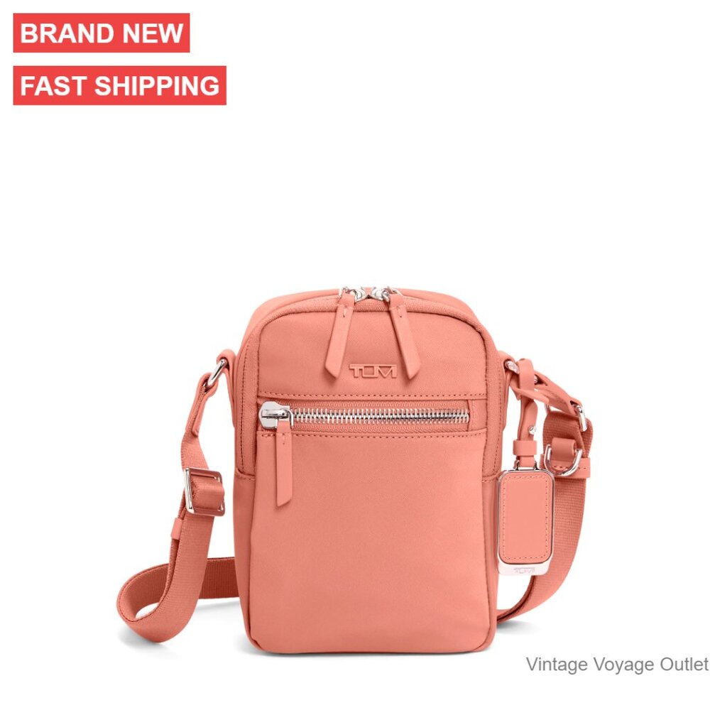 Sustainable Nylon Crossbody Bag With Multiple Pockets For Travel